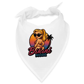 Mode Bikini - Bandana - Weiß - Vorne