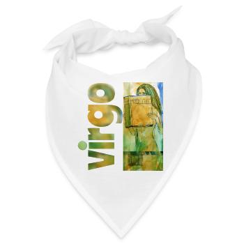 Sternzeichen Jungfrau - Bandana - Weiß - Vorne