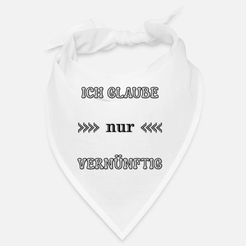 I think only reasonable Wordart Statement Bandana