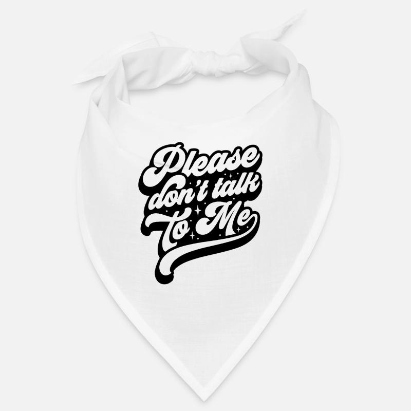 Motif de texte élégant pour un style décontracté Bandana