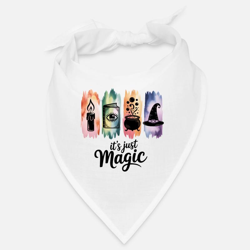 It's Just Magic Mystical Witchcraft Symbol Artwork Bandana