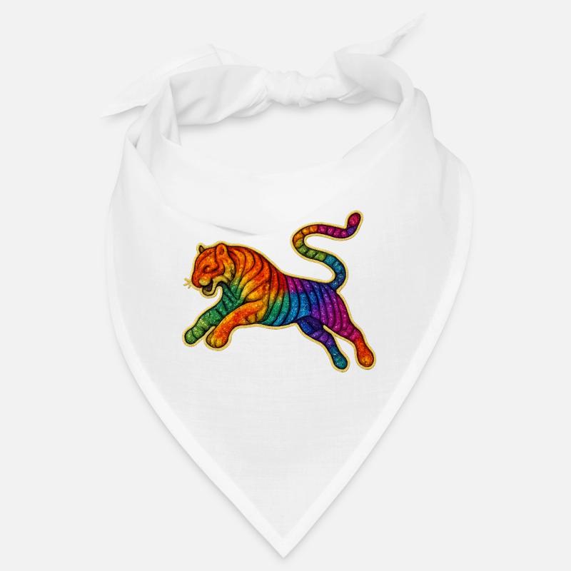 Rainbow Tiger Patch Design Bandana