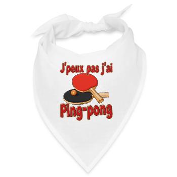 Ping-Pong-Zeichnungshumor, den ich nicht kann - Bandana - Weiß - Vorne