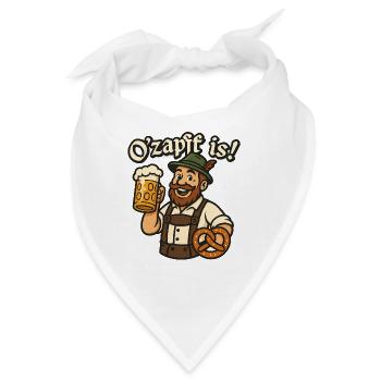O’zapft is Bayern Bierfest Design - Bandana - Weiß - Vorne