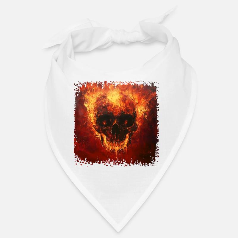 Fiery skull Bandana