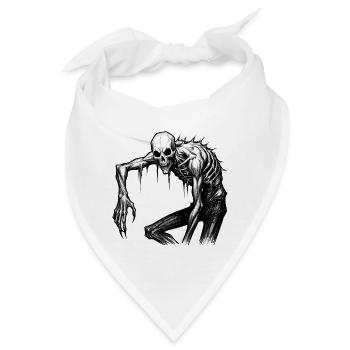 Albtraum Spooky Skelett Maskerade - Bandana - Weiß - Vorne