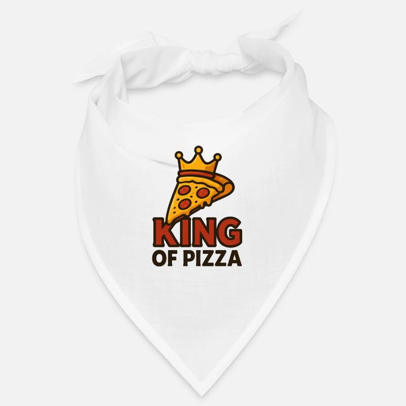 König der Pizza mit Krone Bandana
