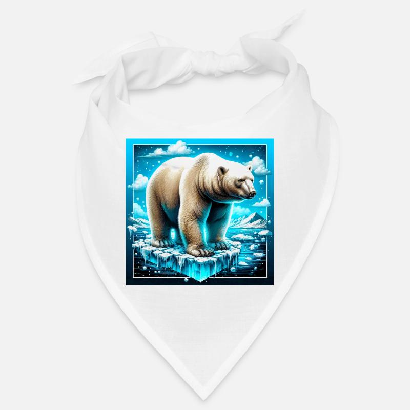 Eisbär - Bandana - Weiß