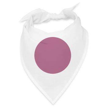 Abstrakte Farbenspiele in Magenta Pink - Bandana - Weiß - Vorne