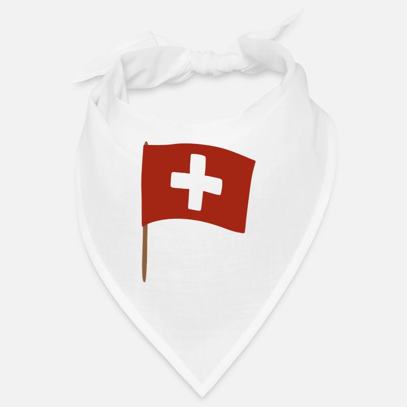 Conception du drapeau de la croix suisse pour l’habillement Bandana