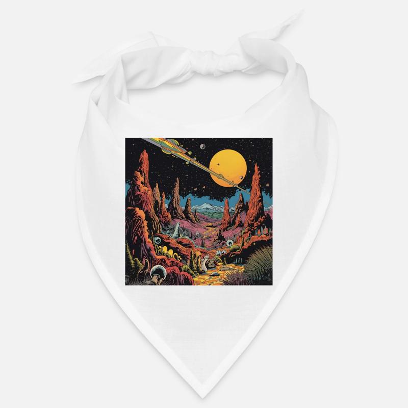 Futuristic Alien Planet Sky Bandana