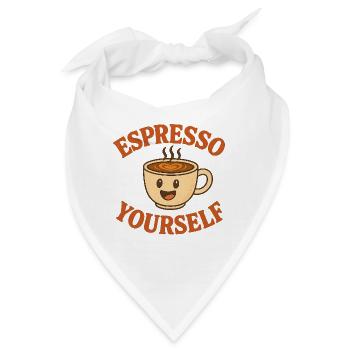 Espresso yourself - Bandana - Weiß - Vorne