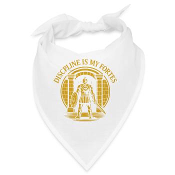 Disziplin ist mein Festungsentwurf - Bandana - Weiß - Vorne