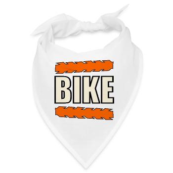 FAHRRAD RADFAHREN RADWEGE REIFEN - Bandana - Weiß - Vorne
