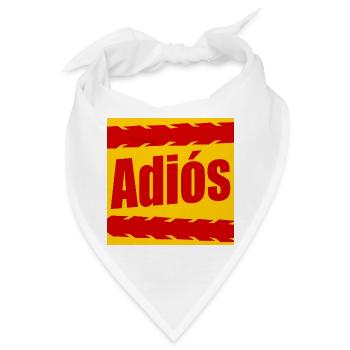 Auf Wiedersehen Radfahrer - Bandana - Weiß - Vorne