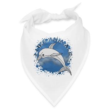 Delfin - Bandana - Weiß - Vorne