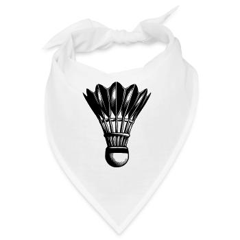 Badminton – kein Kinderkram - Federball Profi - Bandana - Weiß - Vorne