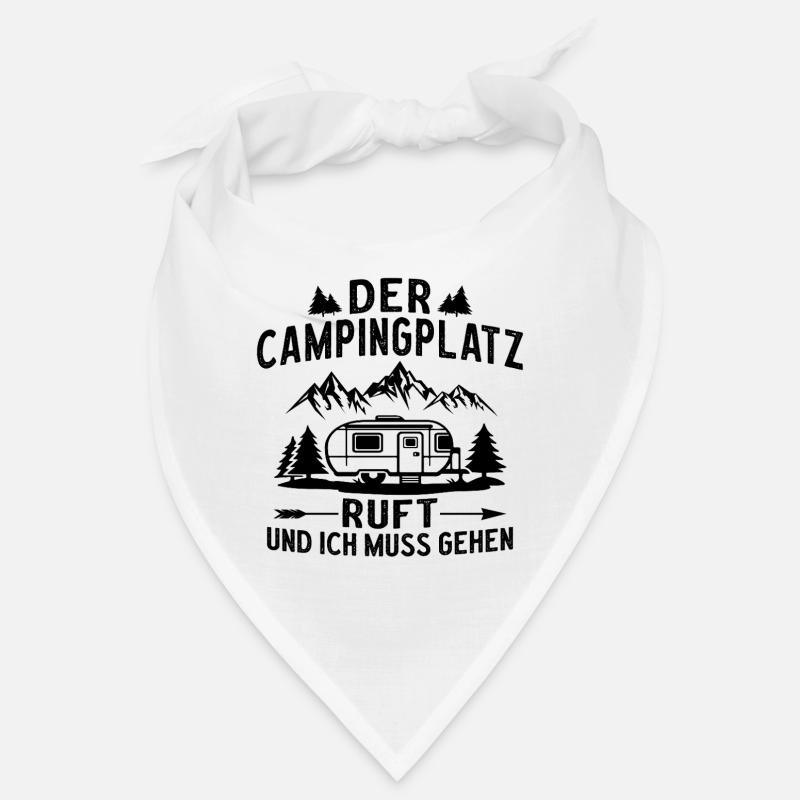  der Campingplatz ruft muss ich gehen Camping Bandana