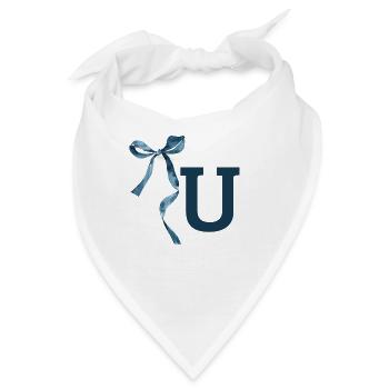 Monogram U Geschenkidee - Bandana - Weiß - Vorne