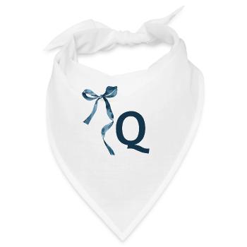 Monogram q Geschenkidee - Bandana - Weiß - Vorne
