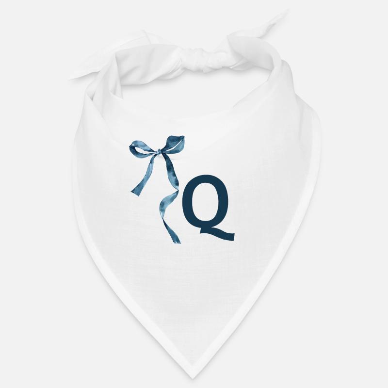 Monogramme q idée cadeau  Bandana