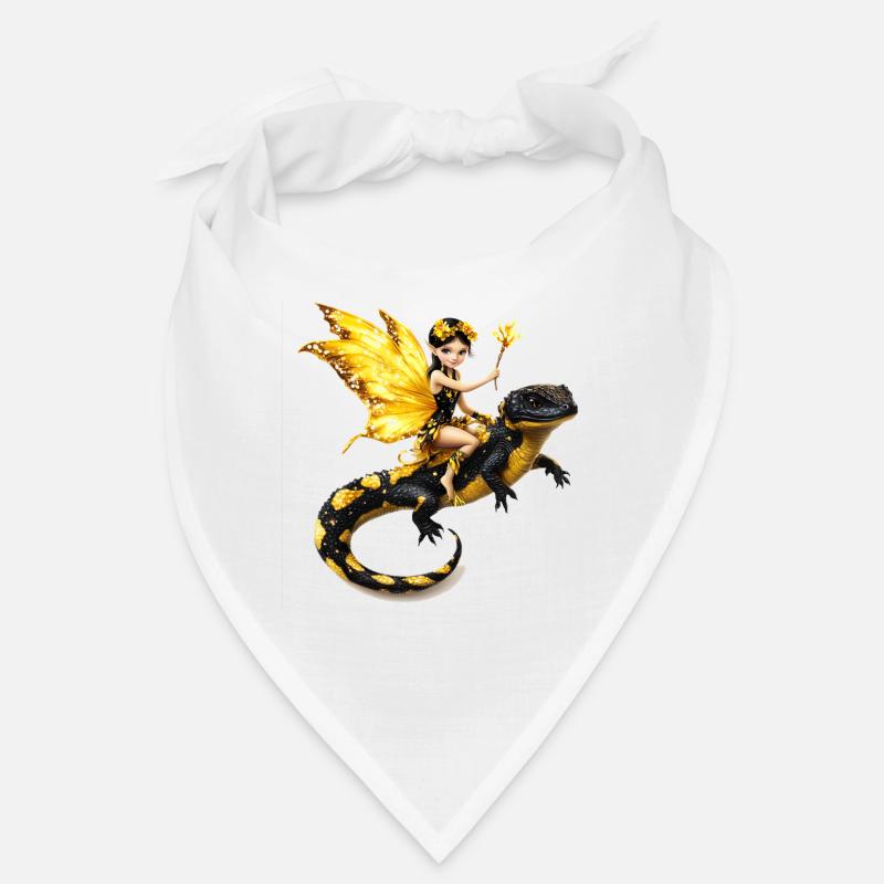 Fée Mouton Avec Des Ailes Sur Des Dragons Bandana