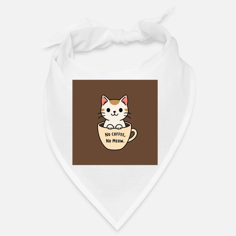 Katzenkaffee Spruch Design Bandana
