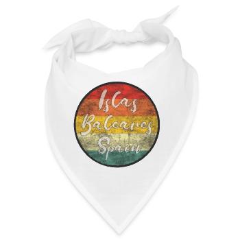 Balearen Vintage Flag Design - Bandana - Weiß - Vorne