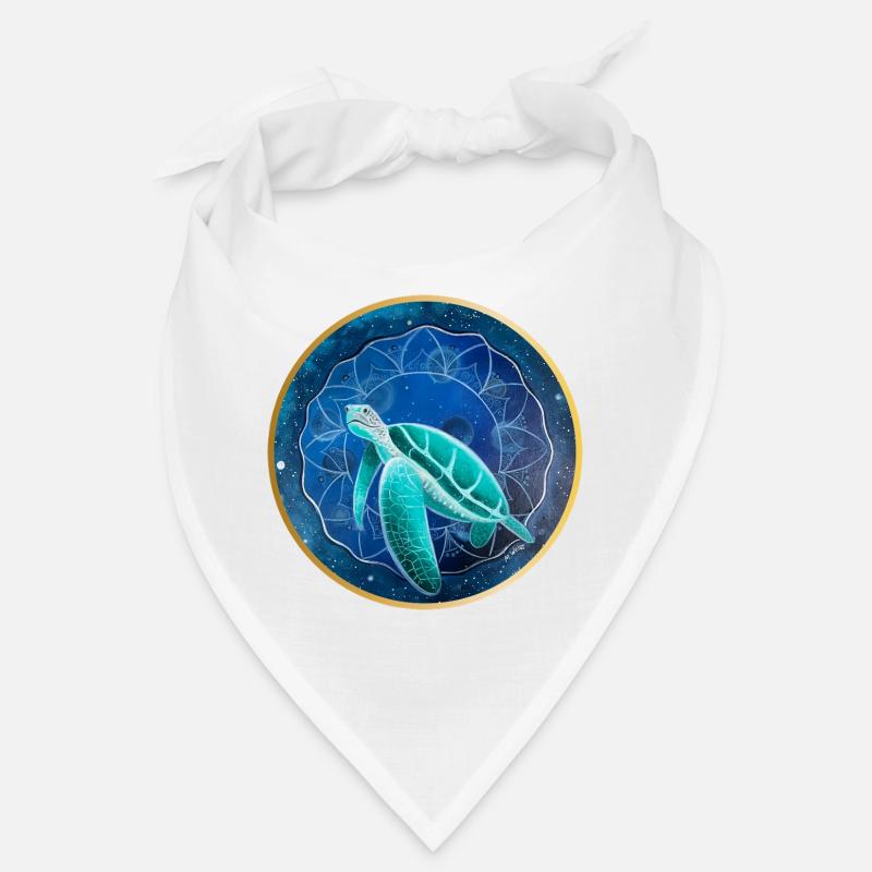 Galactic Sea Turtle Illustration Bandana