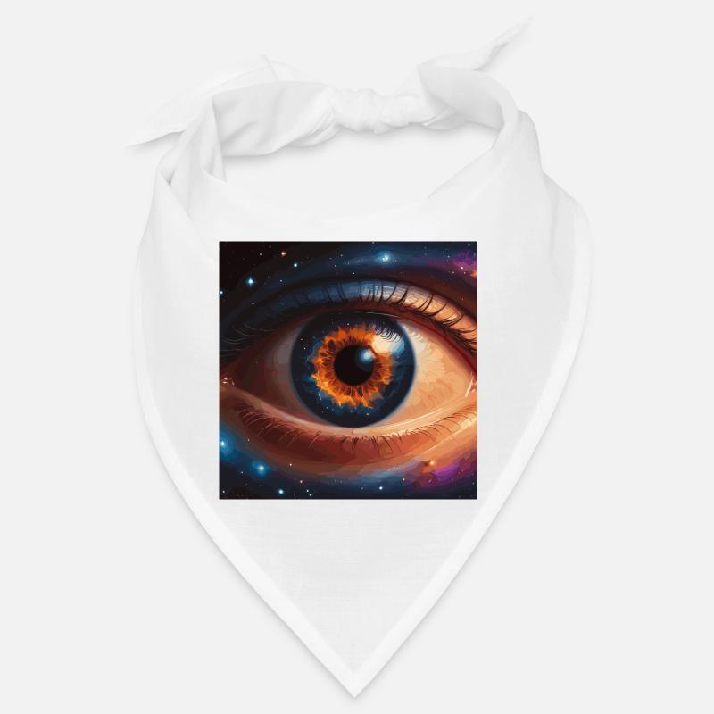 Kosmisches Auge mit Sternenhimmel Bandana