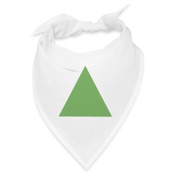 Abstraktes Triangeldesign in Pastellfarben - Bandana - Weiß - Vorne