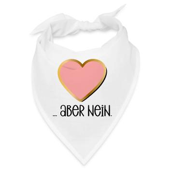 HERZLICHE ABSAGE NEIN SAGEN - Bandana - Weiß - Vorne