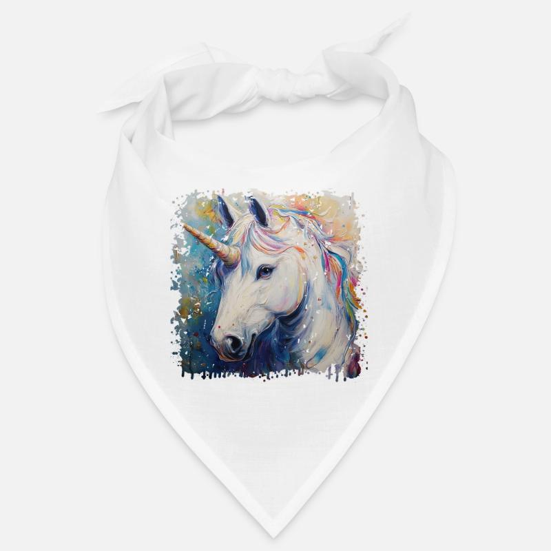 Colorful Unicorn Artwork Bandana
