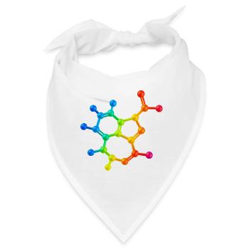 Trippy acid has visual effect - Bandana - Weiß - Vorne
