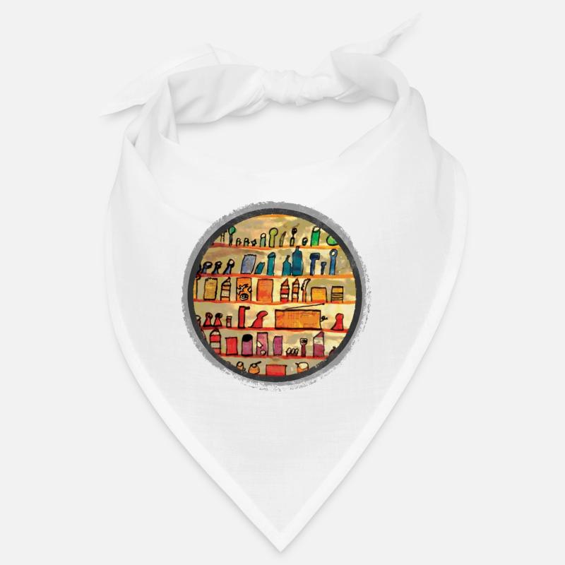 Abstract kitchen shelf illustration Bandana
