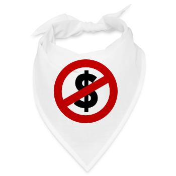 Allmächtiger Dollar – Macht, Geld & Gesellschaft - Bandana - Weiß - Vorne