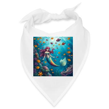 Unterwasser Mermaid Farbenspiel - Bandana - Weiß - Vorne