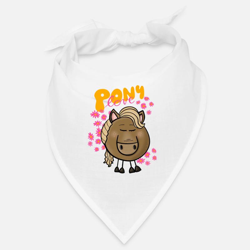 L’amour des poneys - Bandana - blanc