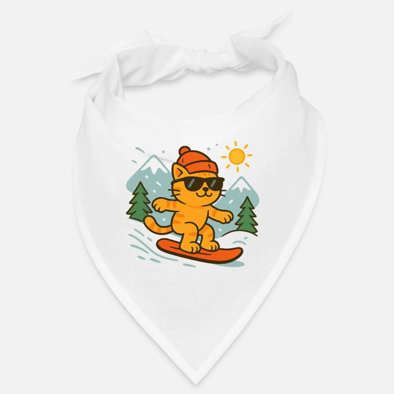 Surferkatze von den Gipfeln in der Sonne Bandana
