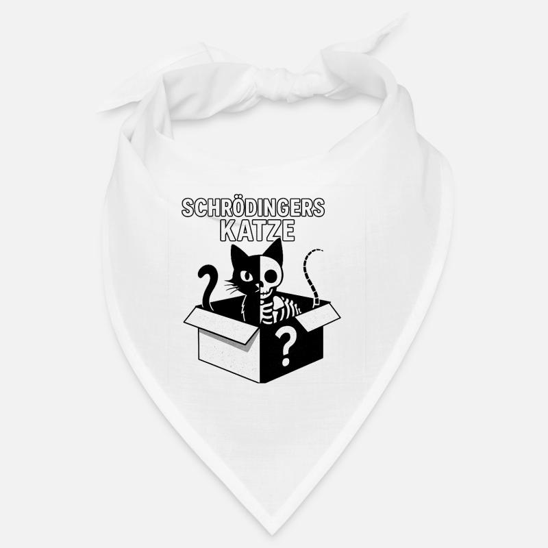 Schrödingers Katze Box-Design - Bandana - Weiß