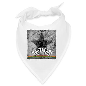 Rastafari Roots Reggae Star Grafik - Bandana - Weiß - Vorne