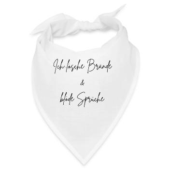 Ich lösche Brände & blöde Sprüche - Bandana - Weiß - Vorne