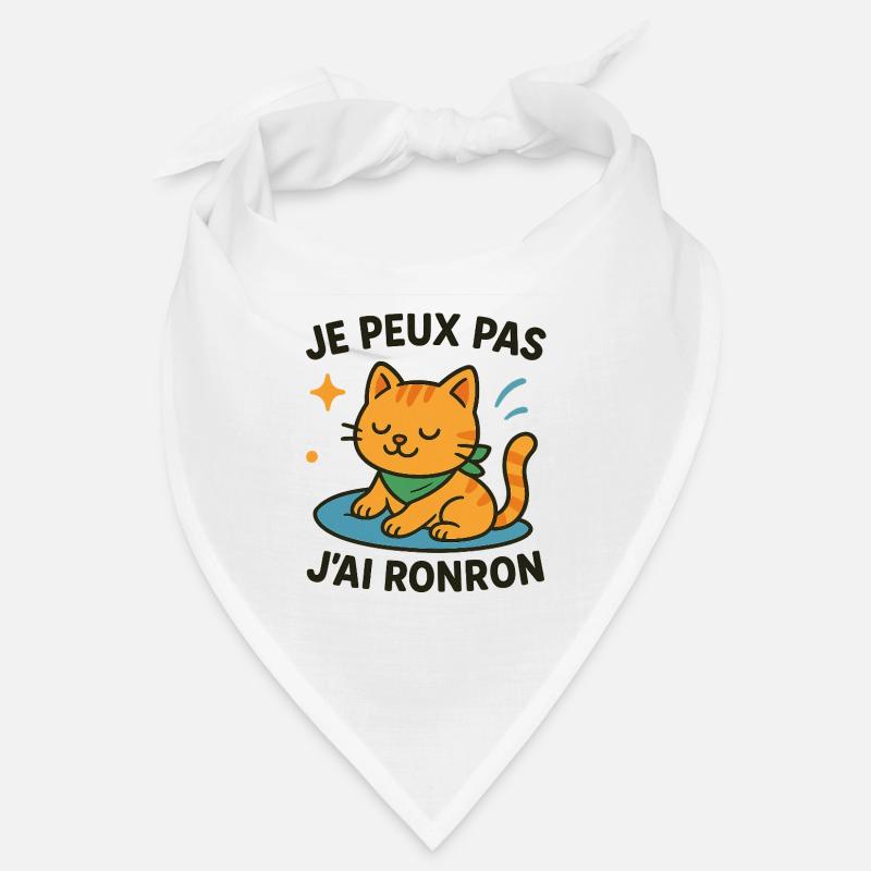 Chat zen en pause ronron Bandana