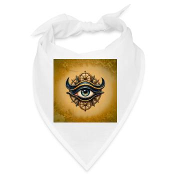 Stellares mechanisches Auge - Bandana - Weiß - Vorne