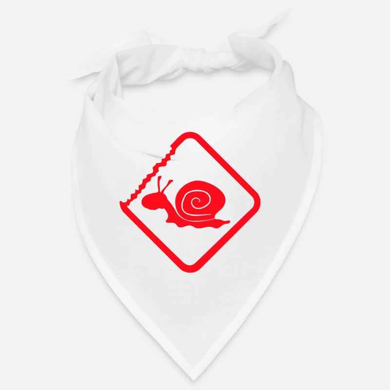Snail Warning Caution Danger Sign Bandana