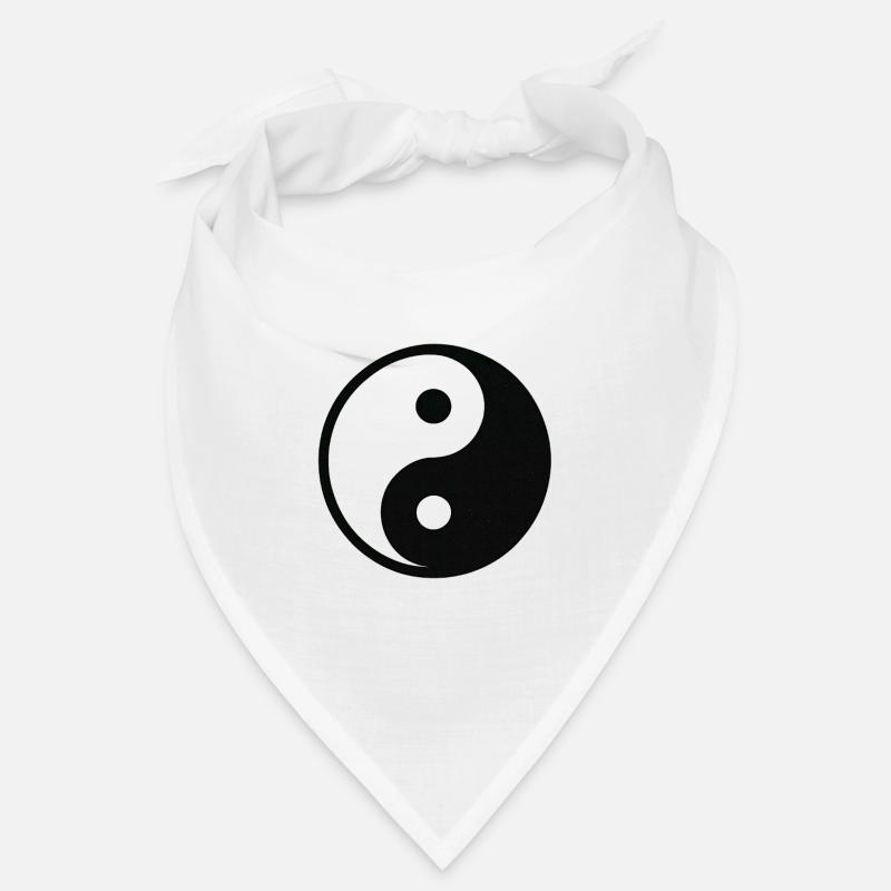 YinYang Silhouette - Bandana - Weiß