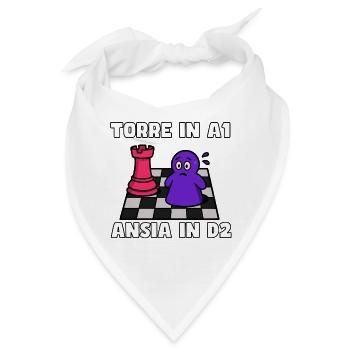 Turm in A1, Angst in D2 - Bandana - Weiß - Vorne