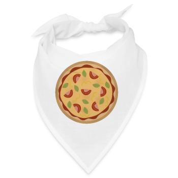 Pizza - Bandana - Weiß - Vorne