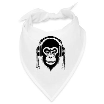 Echo Affenkopf Reverberation Urban Edition Shirt - Bandana - Weiß - Vorne