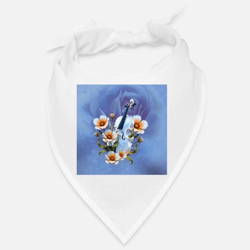 Celeste Geige mit Blumen Bandana